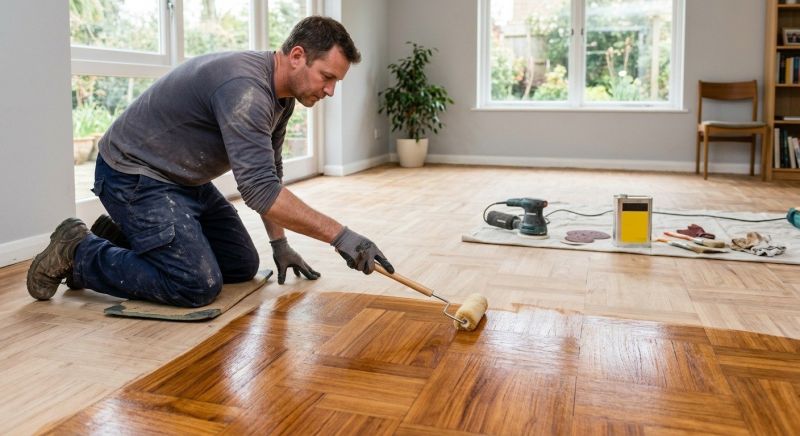 Cabin Floor Refinishing in Alpharetta, GA